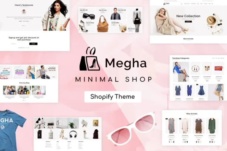 megha fashion store shopify 1