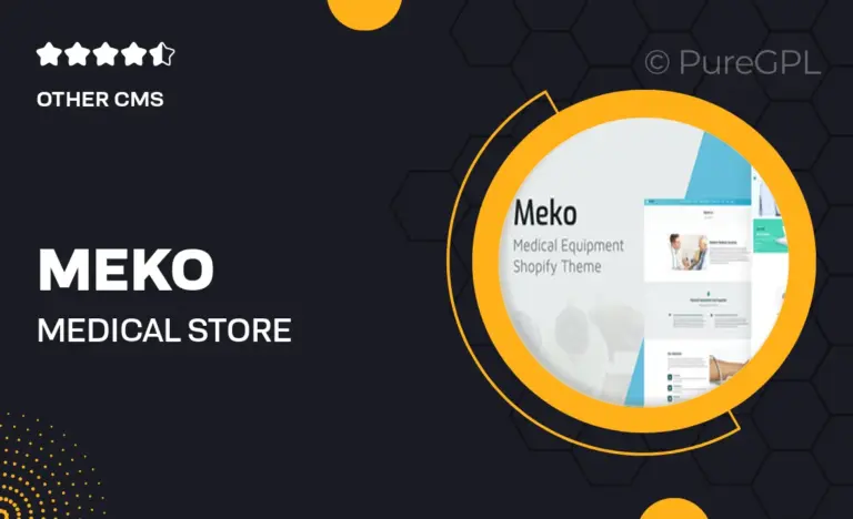 meko medical store shopify theme