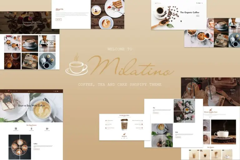 milatino coffee tea and cake shopify theme 1