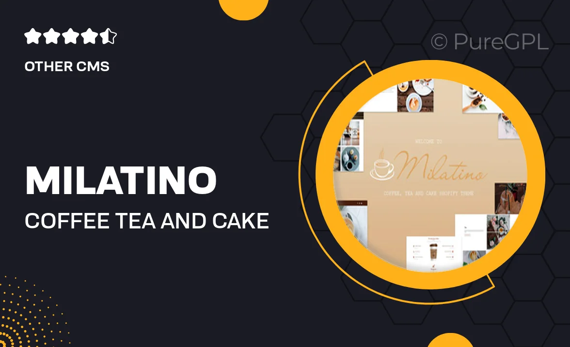 Milatino – Coffee & Tea and Cake Shopify Theme