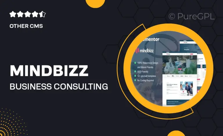 mindbizz business consulting elementor pro template kit