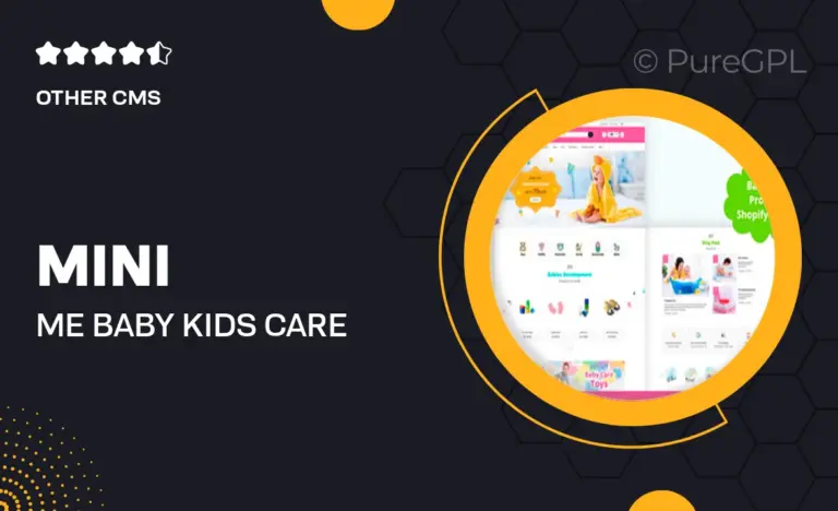 mini me baby kids care products shopify theme