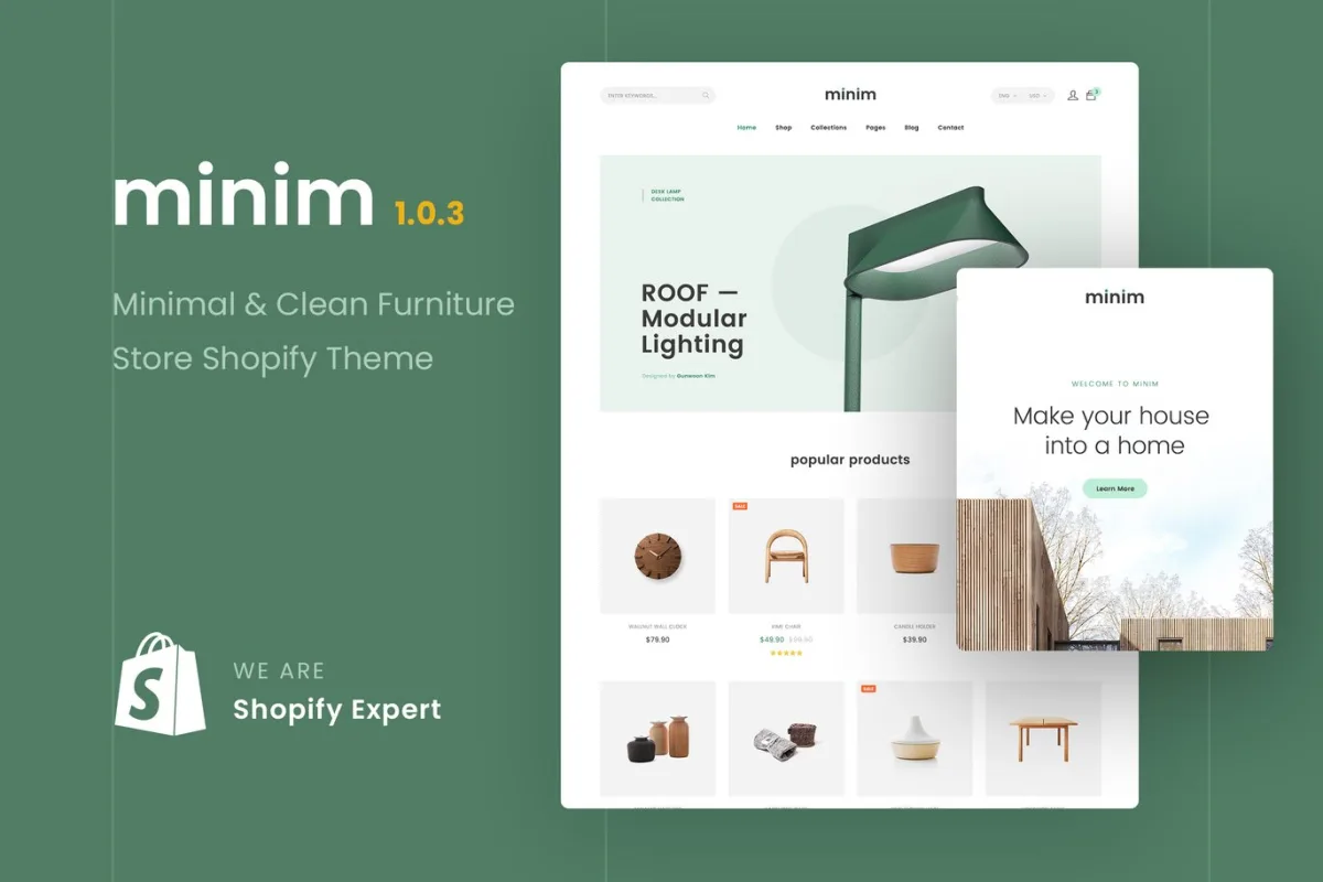 Minim – Minimal & Clean Furniture Store Shopify Theme