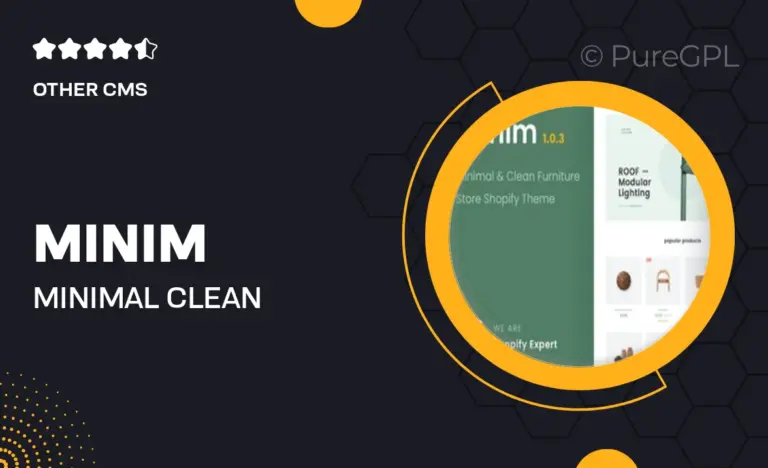 minim minimal clean furniture store shopify theme