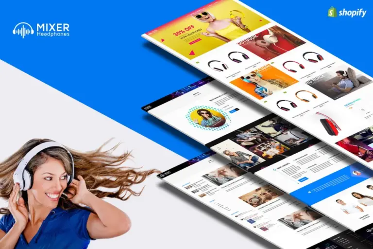 mixer headphone audio responsive shopify theme 1