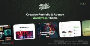 Mokko – Creative Portfolio & Agency WordPress Theme