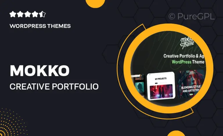 mokko creative portfolio agency wordpress theme