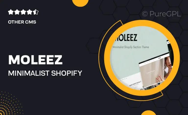 moleez minimalist shopify theme