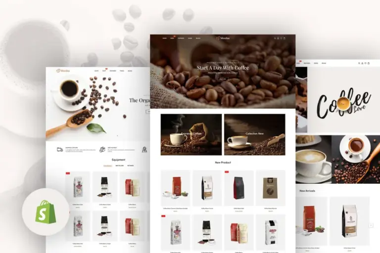 monfee coffee shops cafs shopify theme