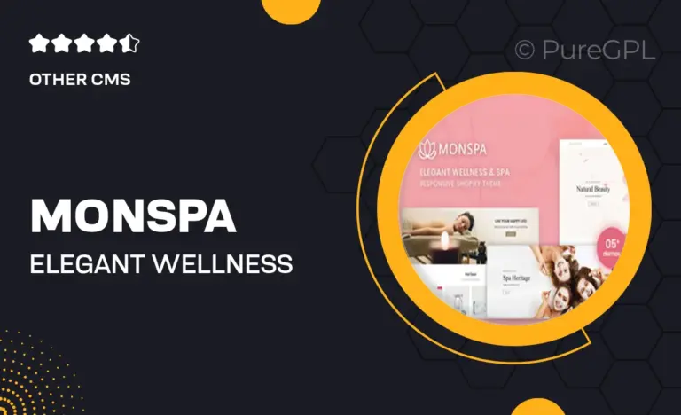 monspa elegant wellness spa shopify theme
