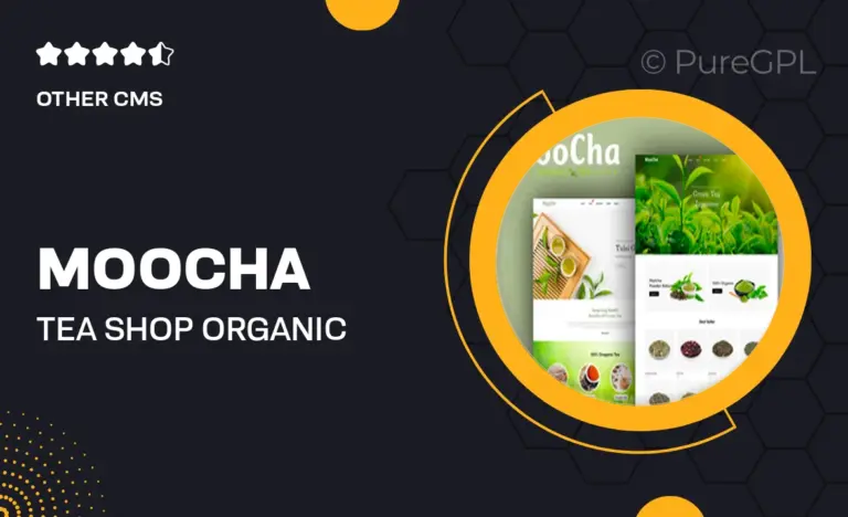 moocha tea shop organic store shopify theme