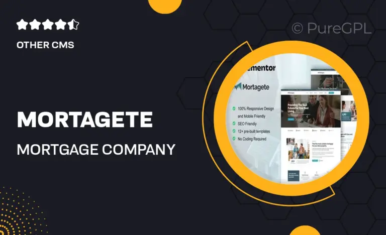 mortagete mortgage company elementor template kit