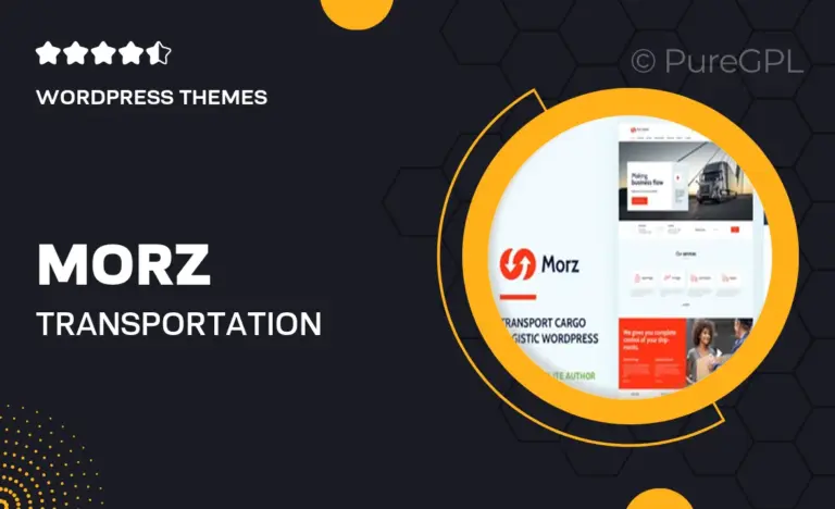 morz transportation wordpress theme