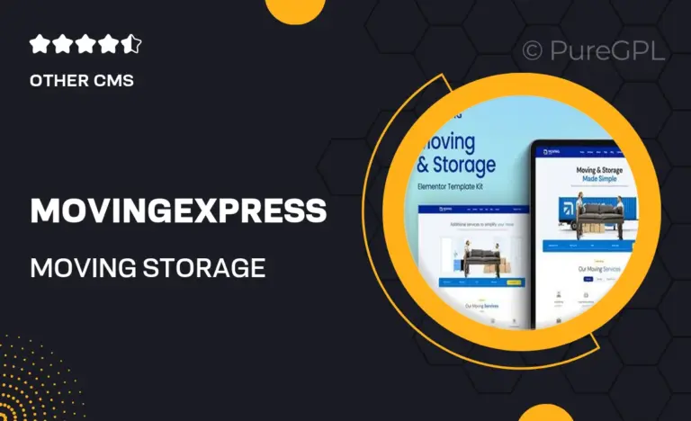 movingexpress moving storage company elementor template kit