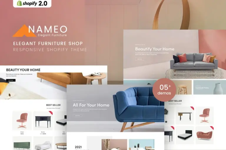 nameo elegant furniture shop for shopify 1