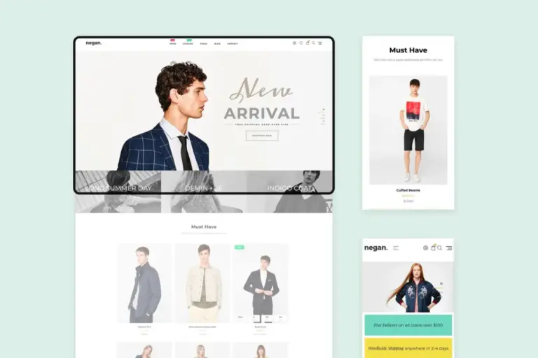 negan clean minimal shopify theme 1