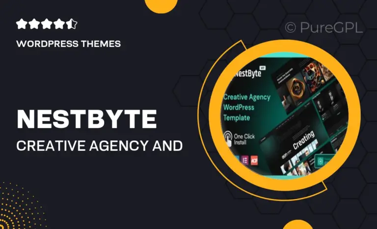 nestbyte creative agency and startup wordpress theme