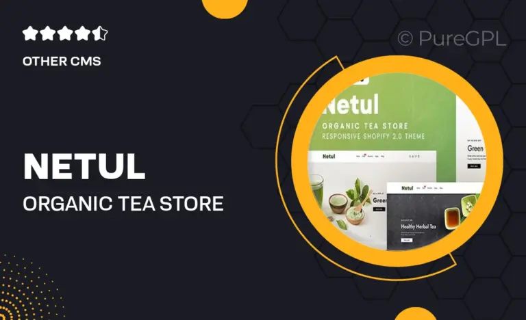 netul organic tea store shopify 2 0 theme
