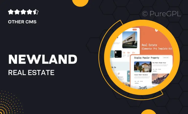 newland real estate elementor pro template kit