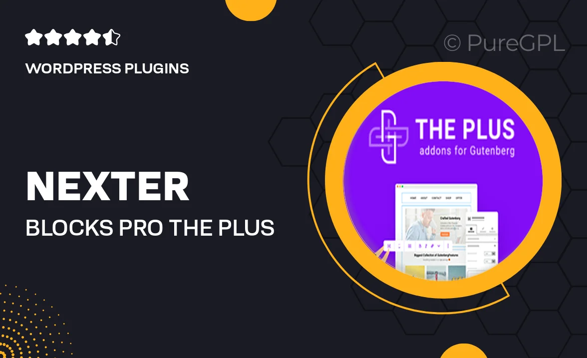 Nexter Blocks Pro / The Plus Addons for Block Editor Pro | Gutenberg