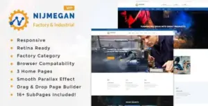 Nijmegan – Factory & Industrial Business WordPress Theme
