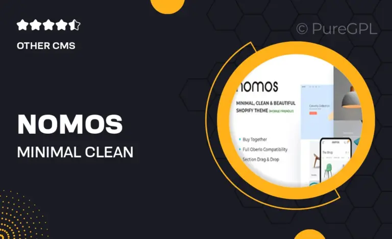 nomos minimal clean beautiful shopify theme