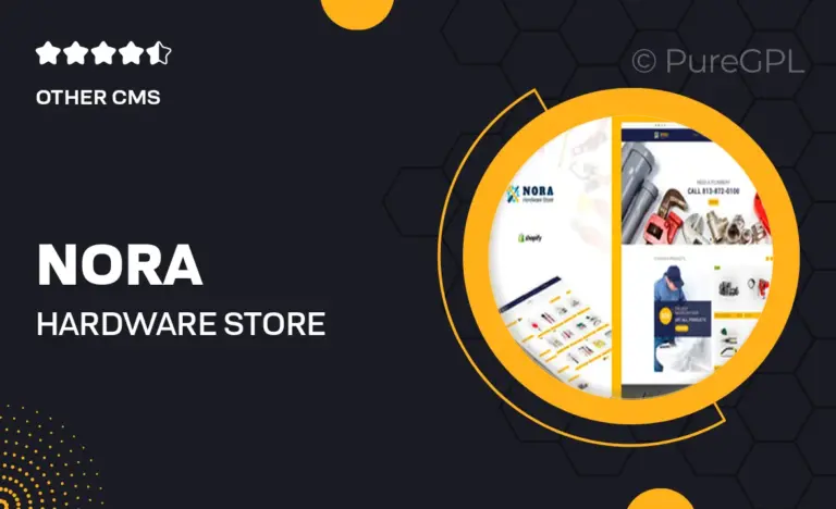 nora hardware store shopify theme