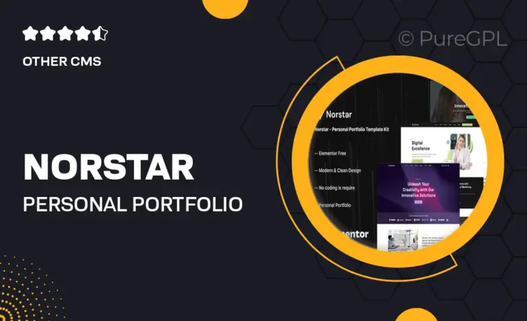 norstar personal portfolio template kit
