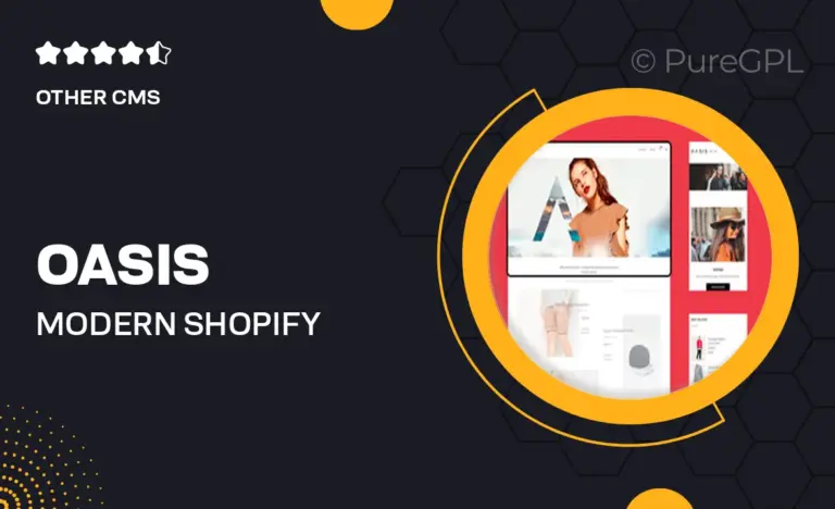oasis modern shopify theme