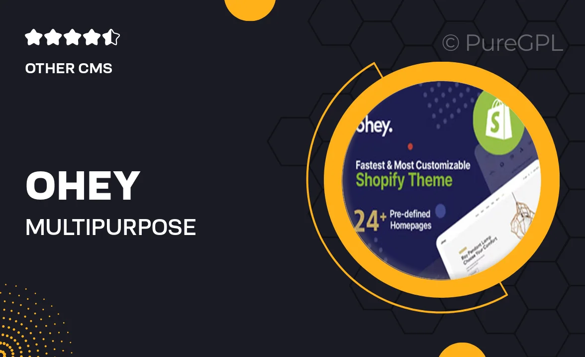 Ohey- Multipurpose Shopify Theme