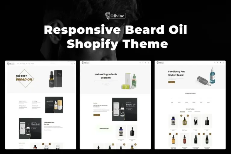 olivine responsive beard oil shopify theme 1