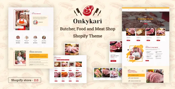 OnkyKari – Butcher, Food Delivery, Meat Shop Shopify Theme