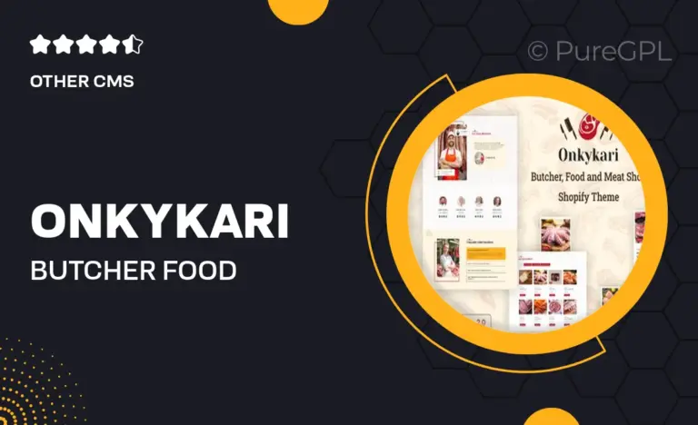 onkykari butcher food delivery meat shop shopify theme