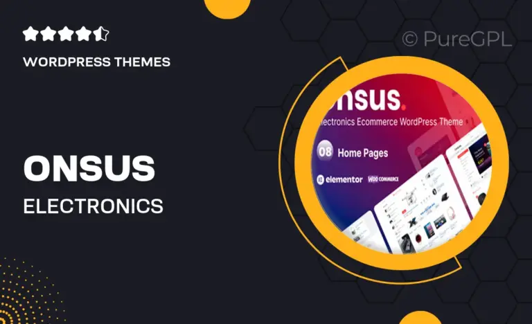 onsus electronics e commerce wordpress theme