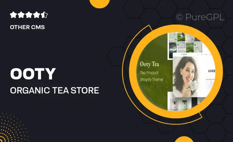 ooty organic tea store shopify theme