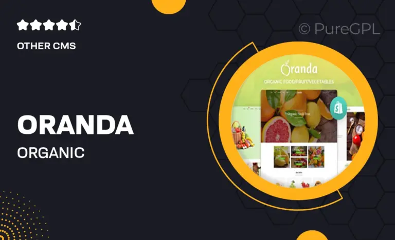 oranda organic food fruit vegetables ecommerce shopify theme