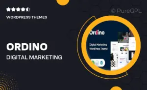 Ordino – Digital Marketing WordPress Theme