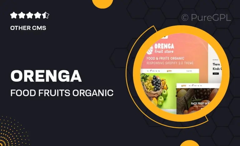 orenga food fruits organic responsive shopify 2 0 theme