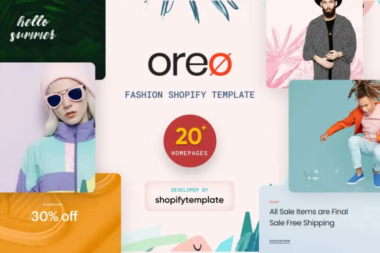 oreo minimal clean shopify theme 1