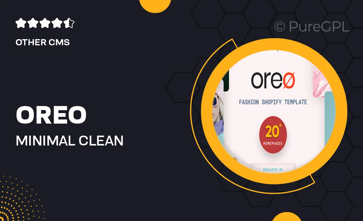 Oreo Minimal Clean Shopify Theme