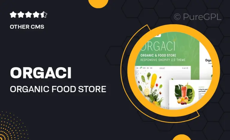 orgaci organic food store shopify 2 0 theme