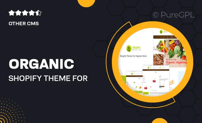 organic shopify theme for organics store