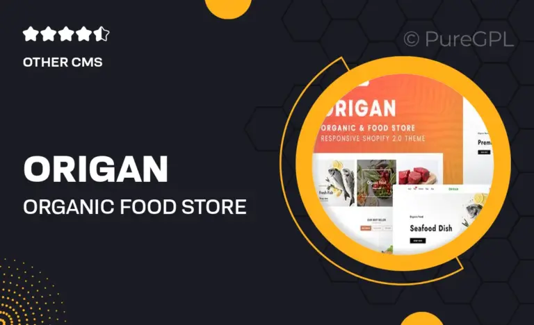 origan organic food store shopify 2 0 theme