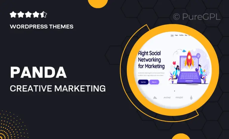 panda creative marketing agency seo wordpress theme