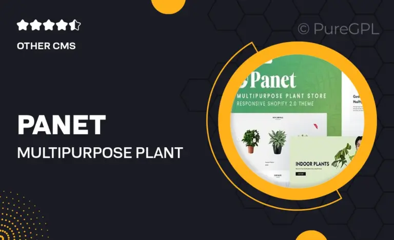 panet multipurpose plant store shopify 2 0 theme