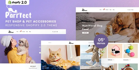 parrfect pet shop pet accessories responsive shopify 20 theme