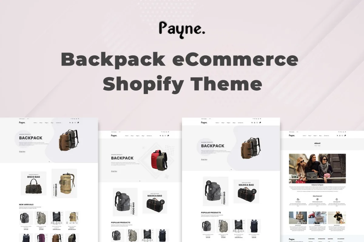 Payne – Backpack eCommerce Shopify Theme