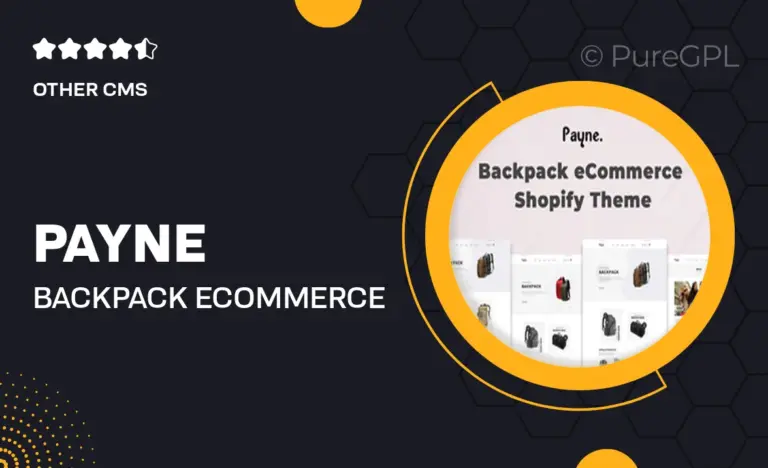 payne backpack ecommerce shopify theme
