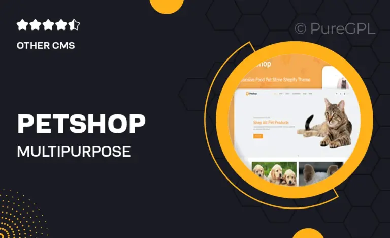 petshop multipurpose e commerce shopify template