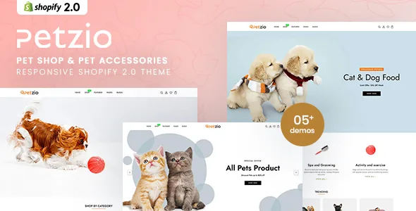 Petzio – Pet Shop & Pet Accessories Responsive Shopify 2.0 Theme